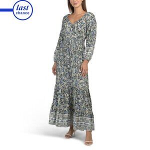 WALKER AND WADE Charcoal Madison Maxi Dress